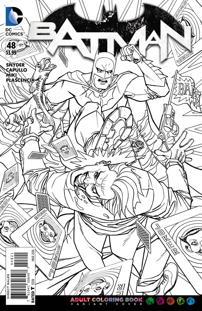 Adult coloring book variant by Dave Johnson